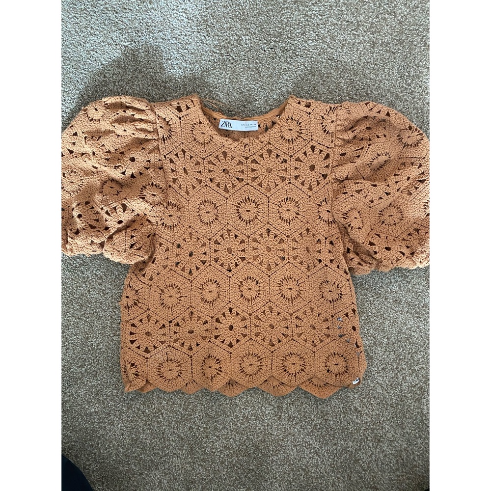 Zara Burnt Orange Blouse